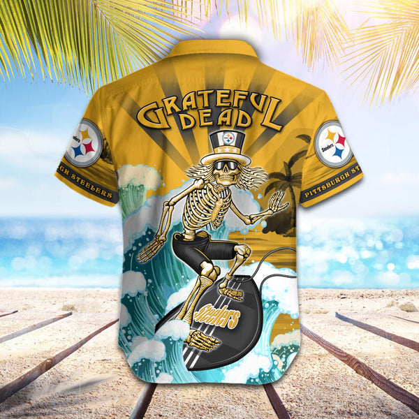 Pittsburgh Steelers 2 (46) Personalized Hawaiian Button down shirt
