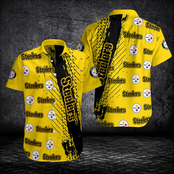 Pittsburgh Steelers 2 (47) Personalized Hawaiian Button down shirt
