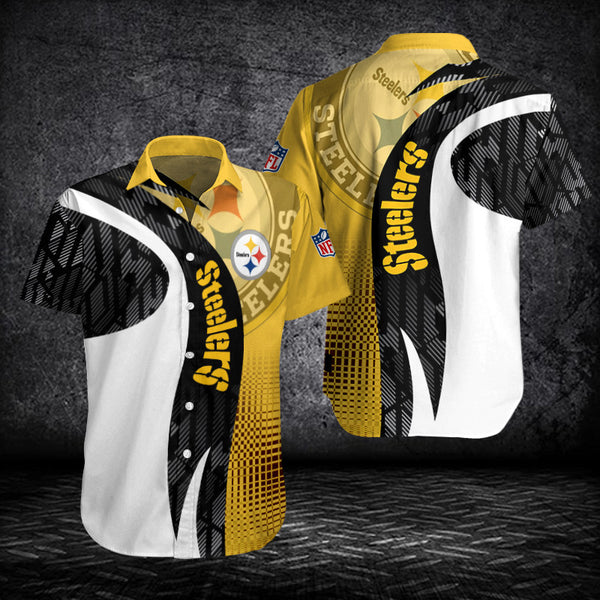 Pittsburgh Steelers 2 (70) Personalized Hawaiian Button down shirt