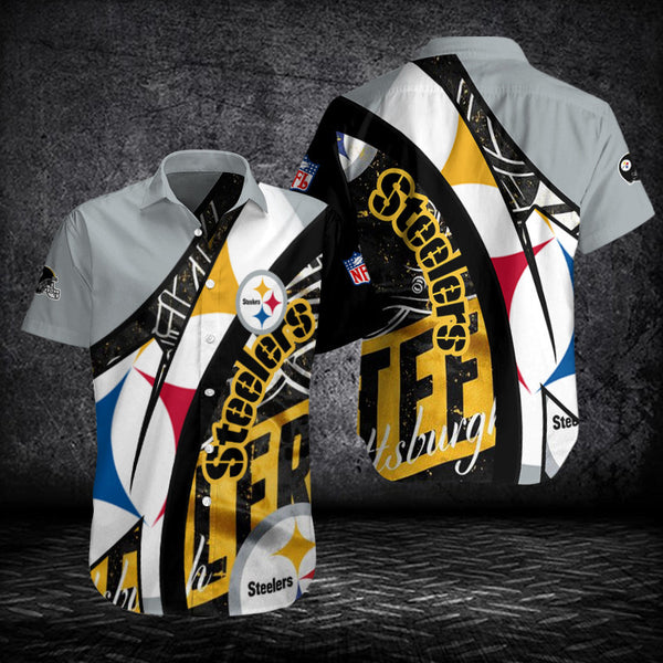 Pittsburgh Steelers 2 (62) Personalized Hawaiian Button down shirt