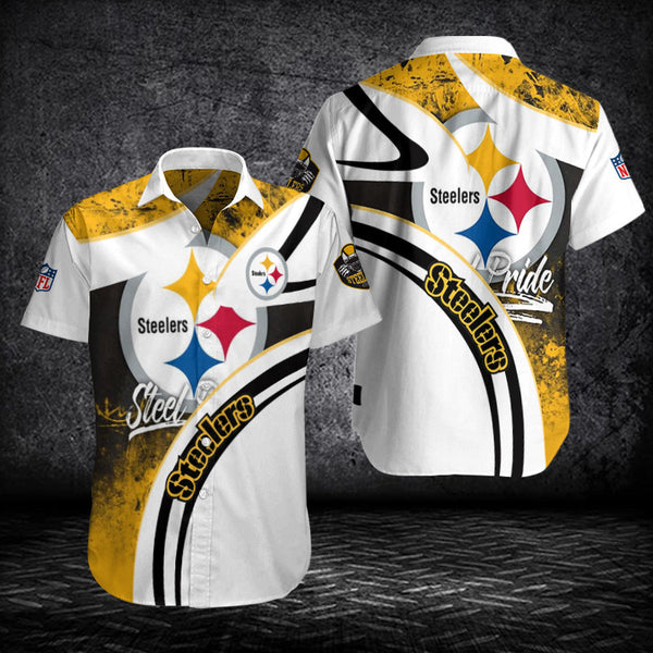 Pittsburgh Steelers 2 (61) Personalized Hawaiian Button down shirt