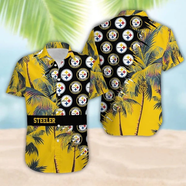 Pittsburgh Steelers 2 (63) Personalized Hawaiian Button down shirt