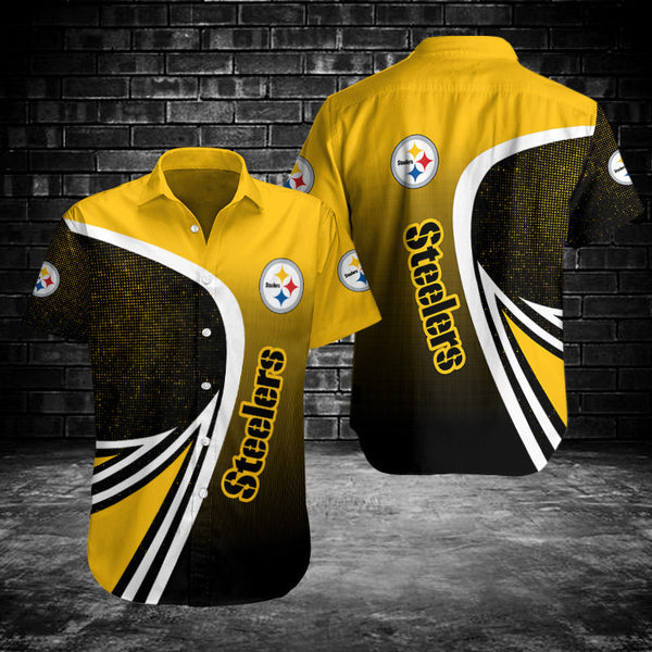 Pittsburgh Steelers 2 (59) Personalized Hawaiian Button down shirt