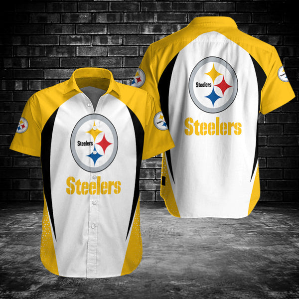 Pittsburgh Steelers 2 (73) Personalized Hawaiian Button down shirt