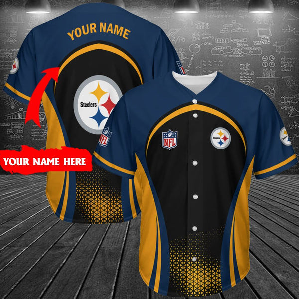 Pittsburgh Steelers Personalized Baseball Jersey 076