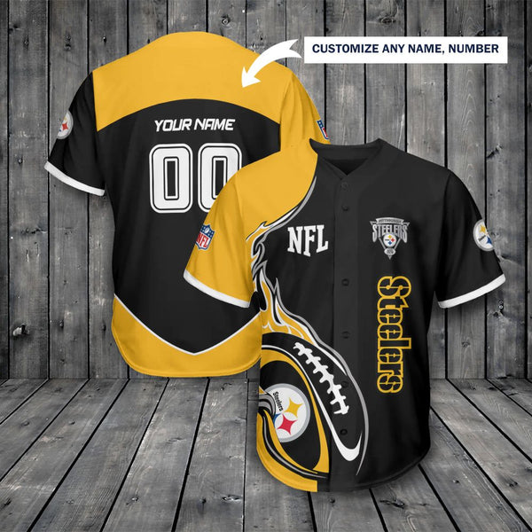 Pittsburgh Steelers Personalized Baseball Jersey 077