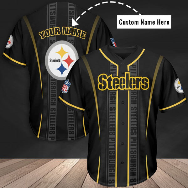 Pittsburgh Steelers Personalized Baseball Jersey 084