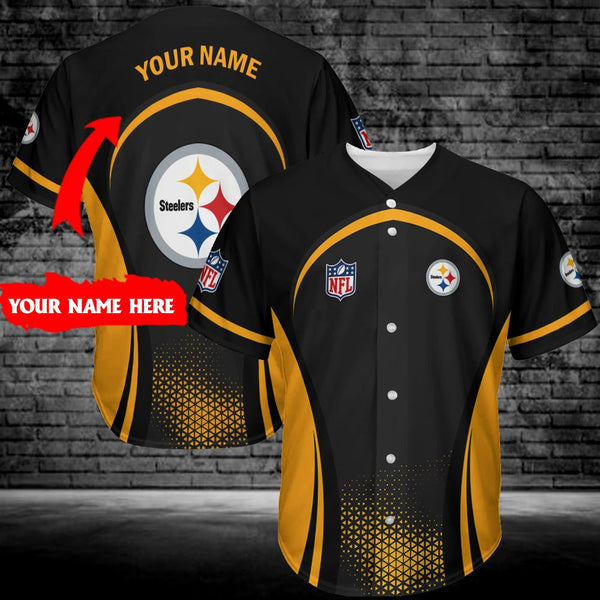 Pittsburgh Steelers Personalized Baseball Jersey 081