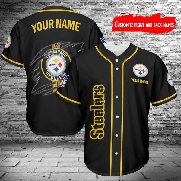 Pittsburgh Steelers Personalized Baseball Jersey 080