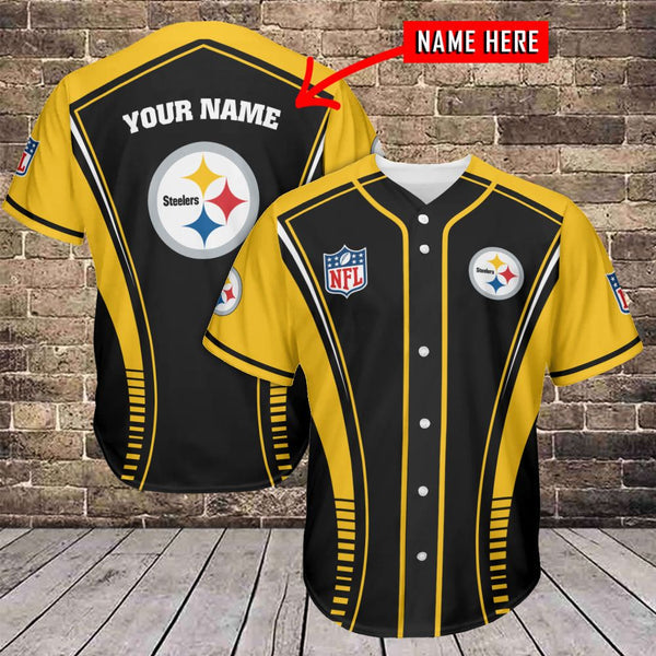 Pittsburgh Steelers Personalized Baseball Jersey 078