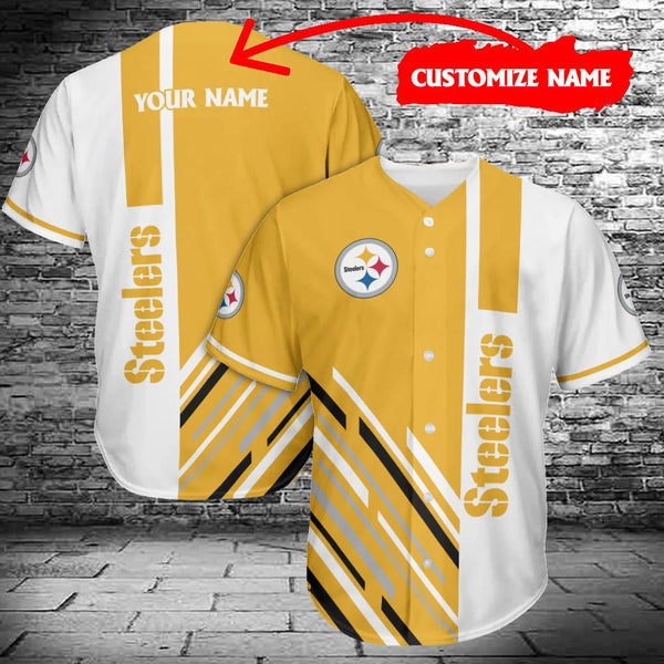 Pittsburgh Steelers Personalized Baseball Jersey 091