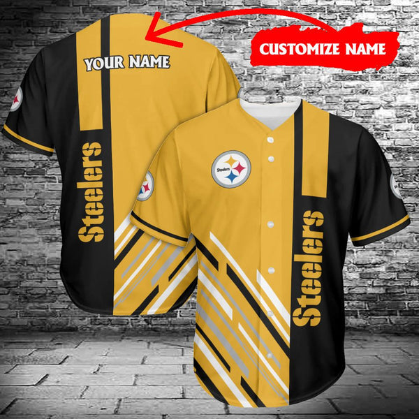 Pittsburgh Steelers Personalized Baseball Jersey 090