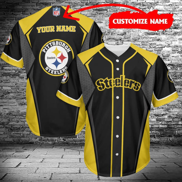 Pittsburgh Steelers Personalized Baseball Jersey 088