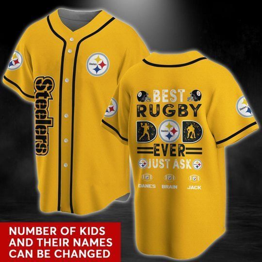 Pittsburgh Steelers Personalized Baseball Jersey 097