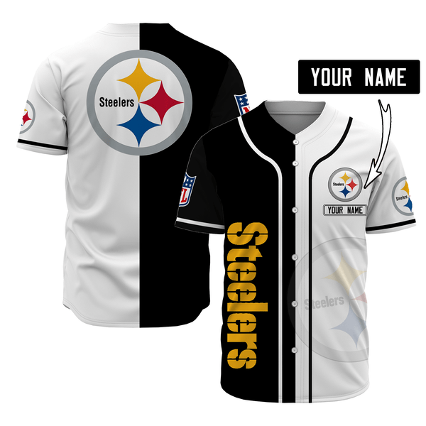 Pittsburgh Steelers Personalized Baseball Jersey 086