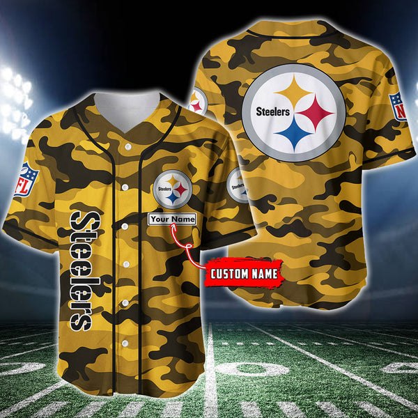 Pittsburgh Steelers Personalized Baseball Jersey 087