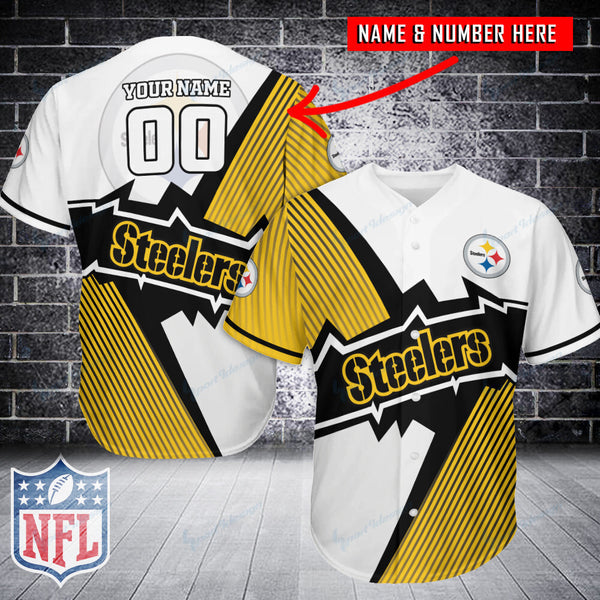 Pittsburgh Steelers Personalized Baseball Jersey 095