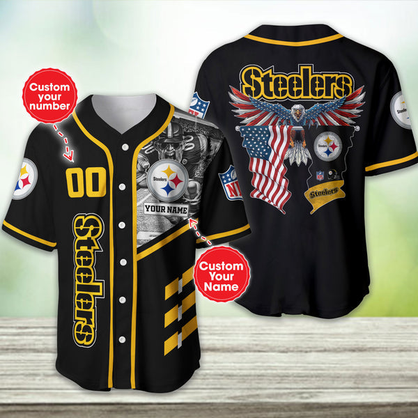 Pittsburgh Steelers Personalized Baseball Jersey 108