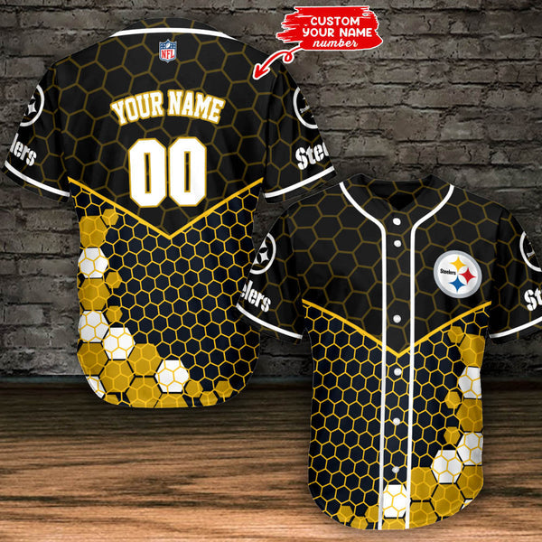Pittsburgh Steelers Personalized Baseball Jersey 101