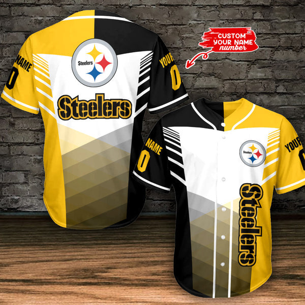 Pittsburgh Steelers Personalized Baseball Jersey 107