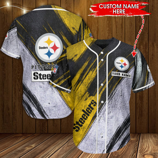 Pittsburgh Steelers Personalized Baseball Jersey 099