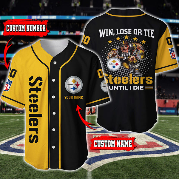Pittsburgh Steelers Personalized Baseball Jersey 106