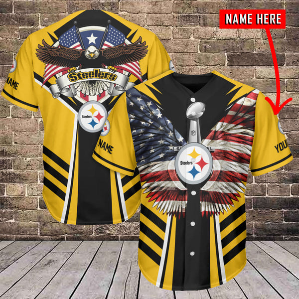 Pittsburgh Steelers Personalized Baseball Jersey 103