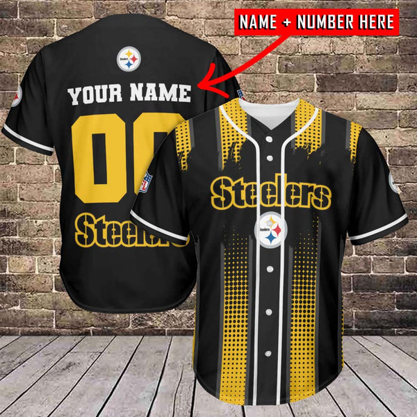 Pittsburgh Steelers Personalized Baseball Jersey 104