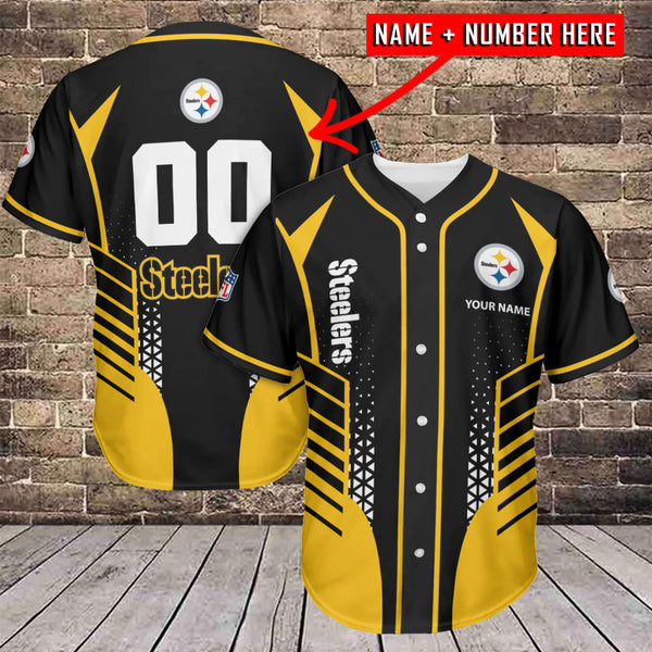 Pittsburgh Steelers Personalized Baseball Jersey 111