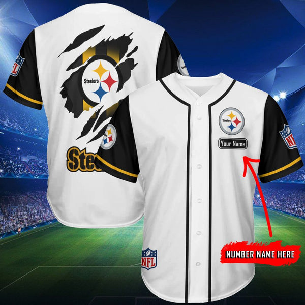 Pittsburgh Steelers Personalized Baseball Jersey 117