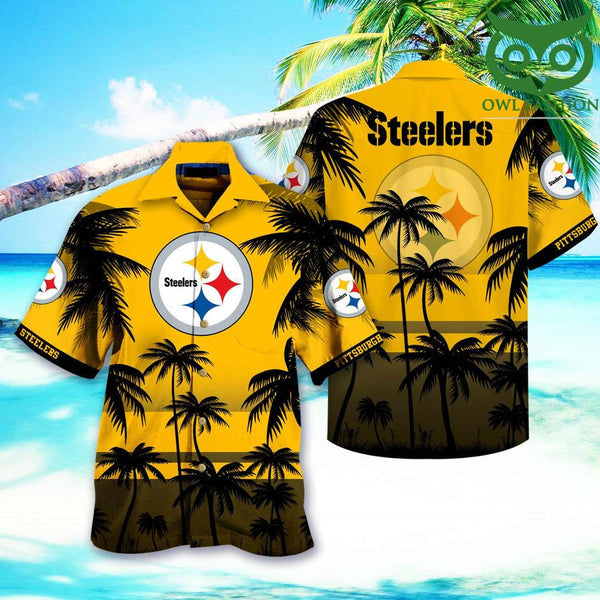 Pittsburgh Steelers 2 (114) Personalized Hawaiian Button down shirt