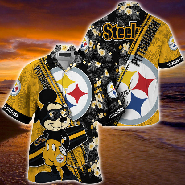 Pittsburgh Steelers 2 (112) Personalized Hawaiian Button down shirt