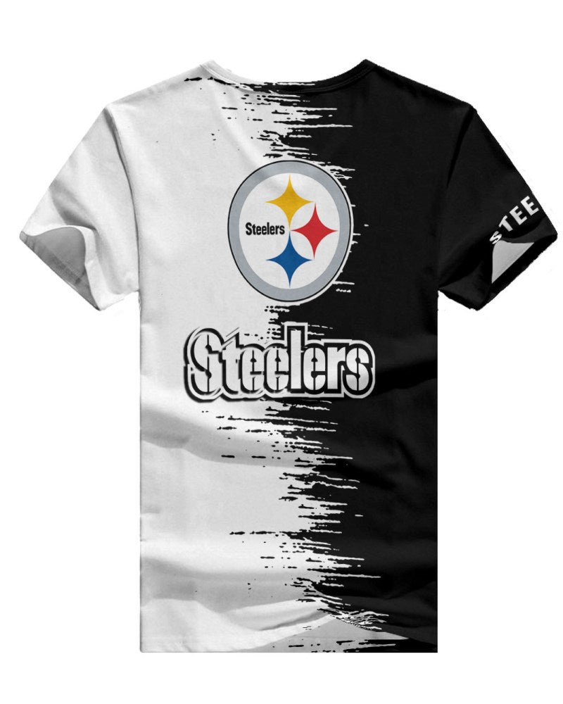Pittsburgh Steelers 1 (121) Personalized V-neck Women T-shirt