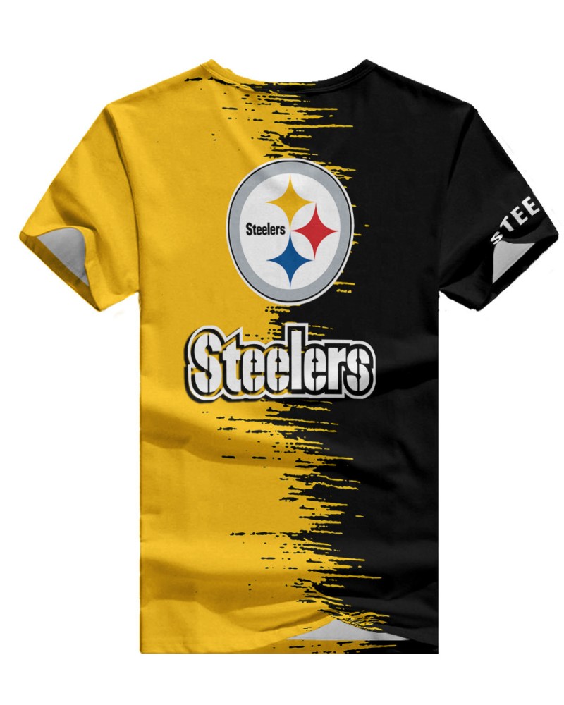 Pittsburgh Steelers 1 (121) Personalized V-neck Women T-shirt