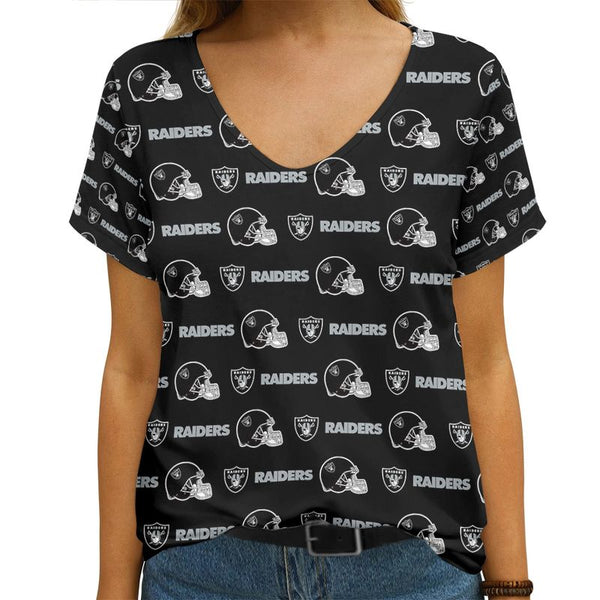 Las Vegas Raiders 1 (102) Personalized V-neck Women T-shirt