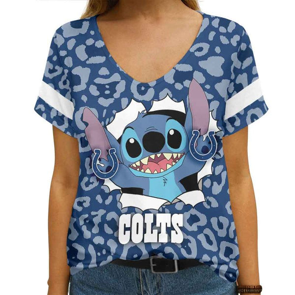 Indianapolis Colts 1 (24) Personalized V-neck Women T-shirt