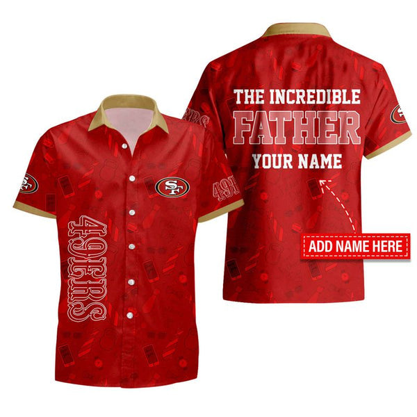 San Francisco 49ers 2 (28) Personalized Hawaiian Button down shirt