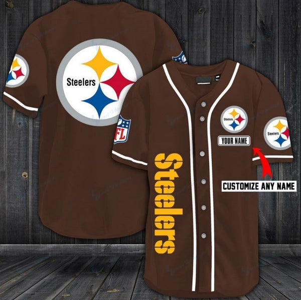 Pittsburgh Steelers Personalized Baseball Jersey 122