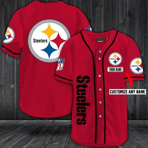 Pittsburgh Steelers Personalized Baseball Jersey 122