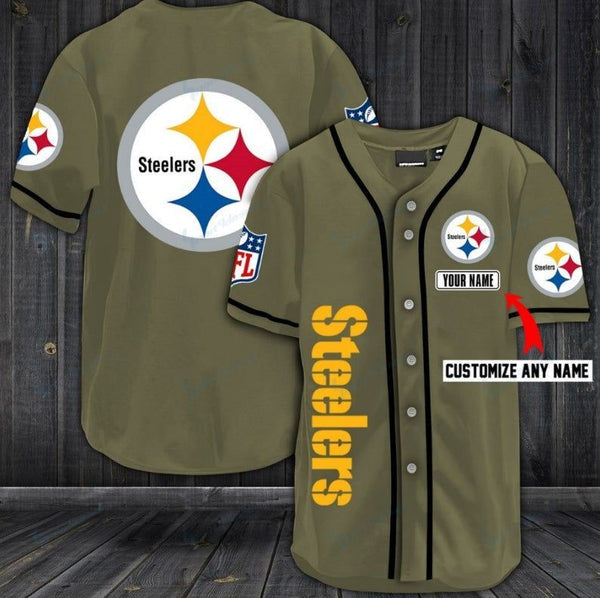 Pittsburgh Steelers Personalized Baseball Jersey 122