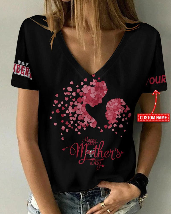 Tampa Bay Buccaneers 1 (15) Personalized V-neck Women T-shirt