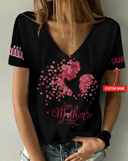 Tampa Bay Buccaneers 1 (15) Personalized V-neck Women T-shirt