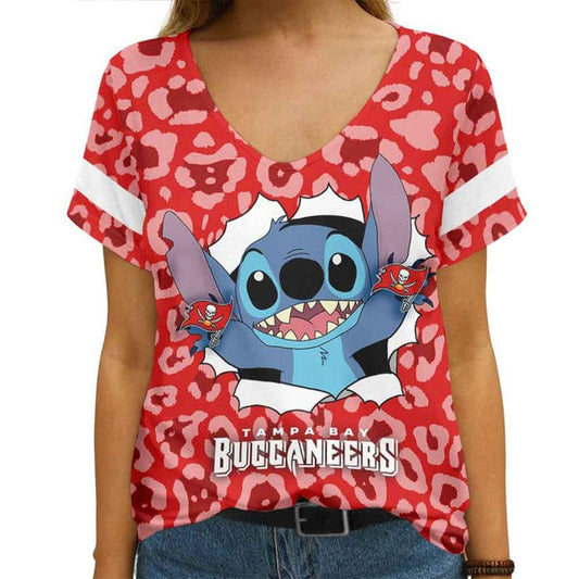 Tampa Bay Buccaneers 1 (10) Personalized V-neck Women T-shirt
