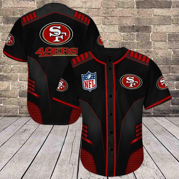 San Francisco 49ers Personalized Baseball Jersey 026