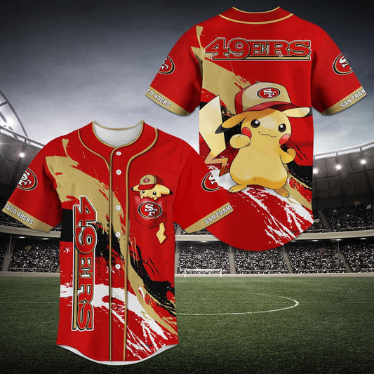 San Francisco 49ers Personalized Baseball Jersey 040