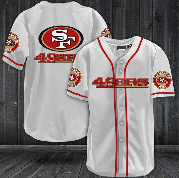 San Francisco 49ers Personalized Baseball Jersey 036