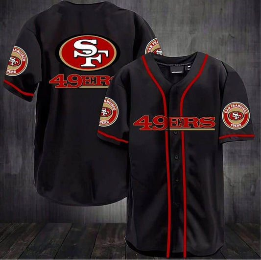 San Francisco 49ers Personalized Baseball Jersey 036