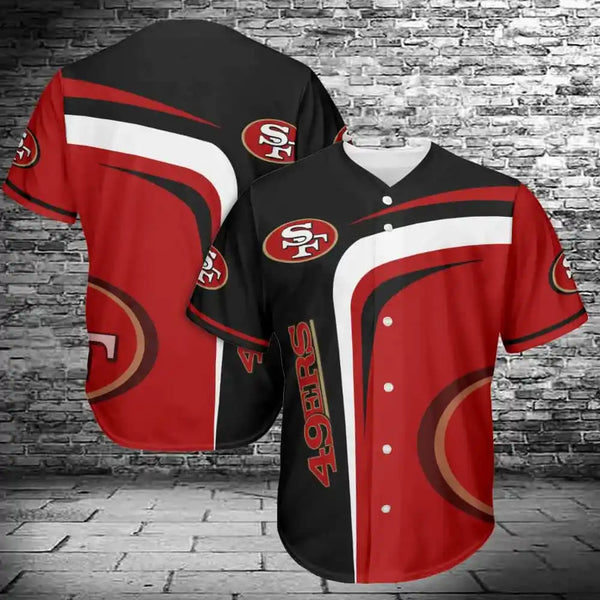 San Francisco 49ers Personalized Baseball Jersey 044