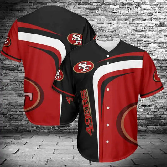 San Francisco 49ers Personalized Baseball Jersey 044
