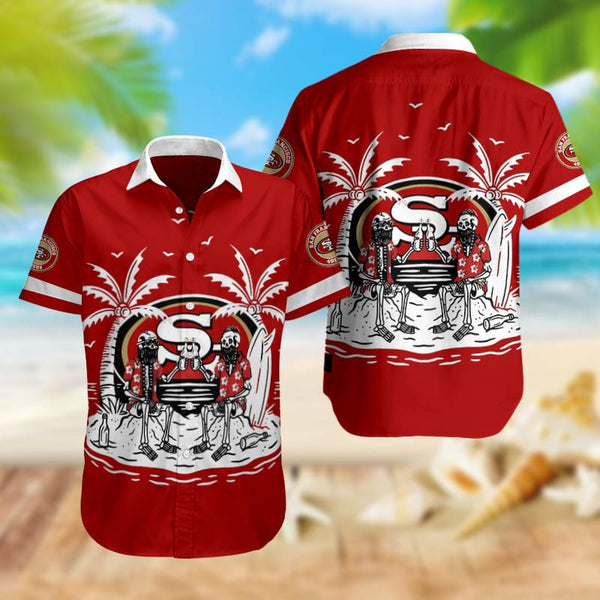 San Francisco 49ers 2 (37) Personalized Hawaiian Button down shirt